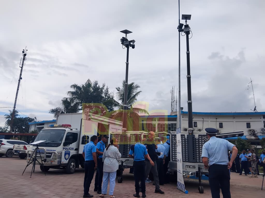 TLPDP ho AFP Apóiu Mobile CCTV Rua Ba PNTL